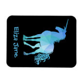 Magnet Flexible Ajouter le nom de votre enfant à l'aimant Unicorn (Horizontal)