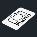 Magnet Flexible Ajouter Mariage photo personnalisé Moderne Cute Él<br><div class="desc">Vous pouvez le customiser avec votre photo,  logo ou texte. Vous pouvez les placer comme vous le souhaitez sur la page de personnalisation. Moderne,  unique,  simple ou personnel,  c'est votre choix.</div>