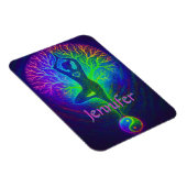 Magnet Flexible Ajouter un nom | Arbre de Yoga (Côté Droit)