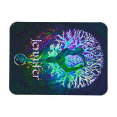 Magnet Flexible Ajouter un nom | Yoga Tree (Horizontal)