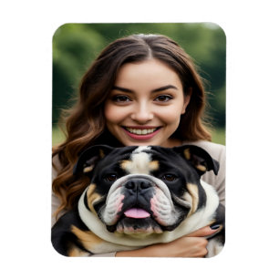 Magnet Flexible Ajouter une photo de Bulldog Personnaliser