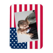 Magnet Flexible Ajouter Vos Photos American Flag Patriotic (Vertical)