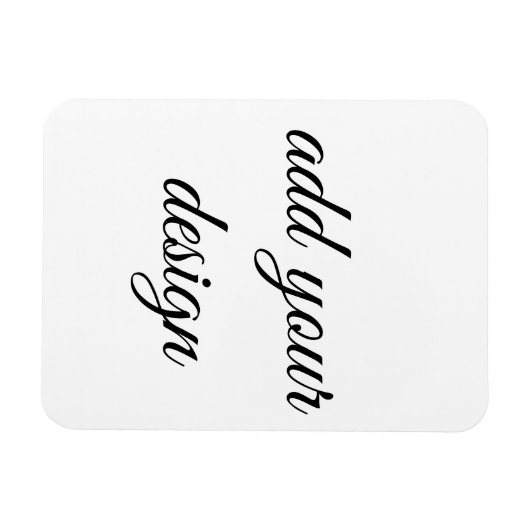 Magnet Flexible ajouter votre conception (Horizontal)