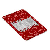 Magnet Flexible AJOUTER Votre Photo Be My Valentine Frame - Red He (Côté Droit)