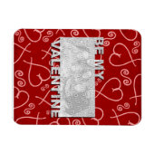 Magnet Flexible AJOUTER Votre Photo Be My Valentine Frame - Red He (Horizontal)