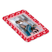 Magnet Flexible Ajouter votre photo Coeurs rouges romantiques de r (Côté Droit)
