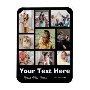 Magnet Flexible Ajoutez 9 photos et votre aimant de légende préfér