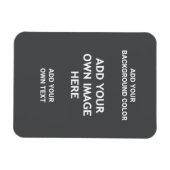 Magnet Flexible Ajoutez votre couleur arrière - plan, votre image, (Horizontal)