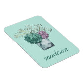 Magnet Flexible Ajoutez votre nom | Collection Plante Happiness | (Côté Droit)