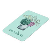 Magnet Flexible Ajoutez votre nom | Collection Plante Happiness | (Côté Gauche)