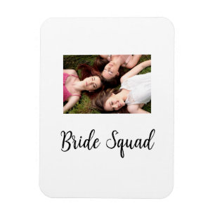 Magnet Flexible Ajoutez votre nom photo bridesmaid squad marié par