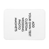 Magnet Flexible Ajoutez votre propre aimant de photo de mariage (Horizontal)