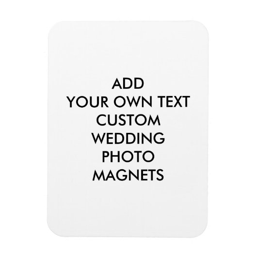 Magnet Flexible Ajoutez votre propre aimant de photo de mariage (Vertical)