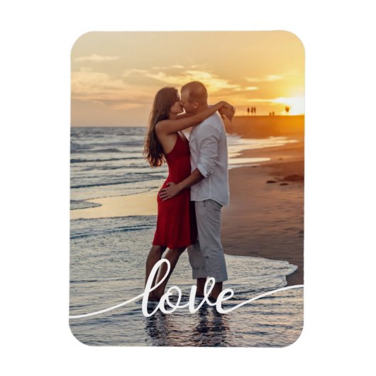 Magnet Flexible Ajoutez votre propre photo d'amour romantique (Vertical)