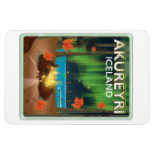 Magnet Flexible Akureyri Islande affiche voyage (Horizontal)