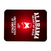 Magnet Flexible Alabama Heart of Dixie (Horizontal)