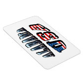 Magnet Flexible Alabama Photo et USA Flag Font (Côté Droit)