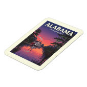 Magnet Flexible Alabama vintage (Côté Gauche)
