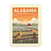 Magnet Flexible Alabama vintage (Vertical)
