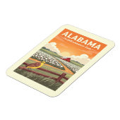 Magnet Flexible Alabama vintage (Côté Gauche)