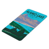 Magnet Flexible Alamo Lake State Park Arizona Vintage (Côté Gauche)