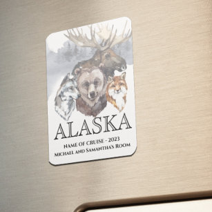 Magnet Flexible Alaska Croisière Animaux de croisière Ours Loup Oi