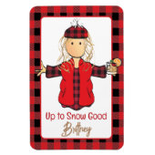 Magnet Flexible Alaskan Cruise Ship Door Dire Neige D'Hiver (Vertical)