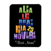Magnet Flexible Albin 25 Alphabet phonétique (Vertical)