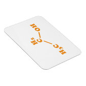 Magnet Flexible Alcool Éthanol Formule chimique moléculaire (Côté Droit)