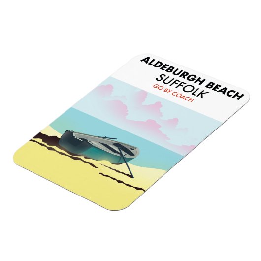 Magnet Flexible Aldeburgh Beach Suffolk (Côté Gauche)