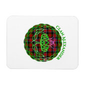 Magnet Flexible Alexander Scottish Tartan Celtic Thistle (Horizontal)