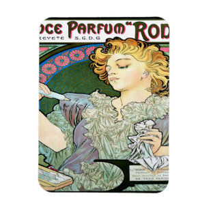 Magnet Flexible Alfons Mucha 1896 Lance Parfum Rodo