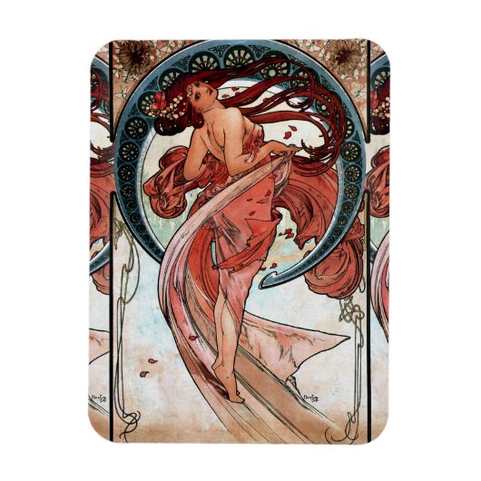 Magnet Flexible Alfons Mucha 1898 Danse (Vertical)