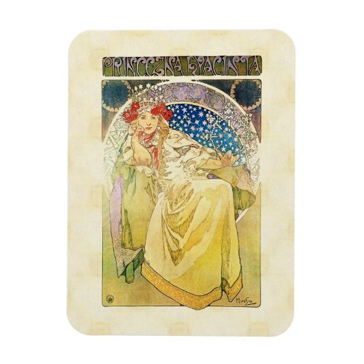 Magnet Flexible Alfons Mucha 1911 Princezna Hyacinta (Vertical)