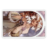 Magnet Flexible Alfons Mucha : Fleur (Horizontal)