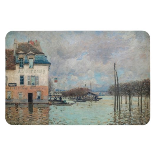 Magnet Flexible Alfred Sisley - Inondation à Port-Marly 1876 (Horizontal)