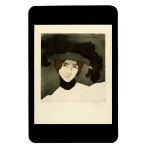 Magnet Flexible Alfredo Müller, Portrait Cléo de Mérode 1900 Poste