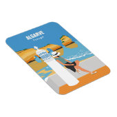 Magnet Flexible Algarve plage fille voyage vintage style (Côté Droit)