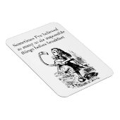 Magnet Flexible Alice à Wonderland, Six Impossible Things (Côté Droit)