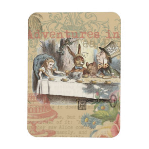 Magnet Flexible Alice au pays des merveilles Mad Tea Party Art
