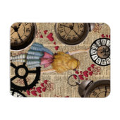 Magnet Flexible Alice au pays des merveilles Voyager dans le temps (Horizontal)