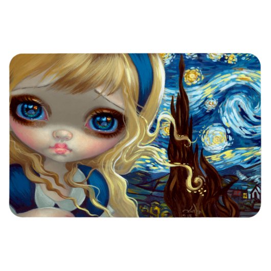 Magnet Flexible "Alice dans la nuit étoilée" Flex (Horizontal)