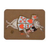 Magnet Flexible Alice de lapin blanc (Horizontal)