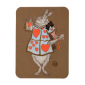 Magnet Flexible Alice de lapin blanc (Vertical)