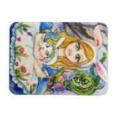 Magnet Flexible Alice et lapin de Pâques (Horizontal)