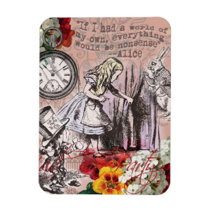 Magnet Flexible Alice rideau absurdité merveilleux classique