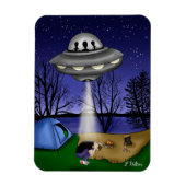 Magnet Flexible Alien d'enlèvement extra-terrestre (Vertical)