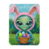 Magnet Flexible Alien Lapin de Pâques (Vertical)