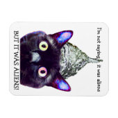 Magnet Flexible ALIENS ! Aimant de chat (Horizontal)