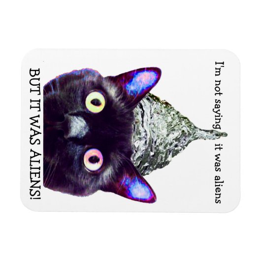 Magnet Flexible ALIENS ! Aimant de chat (Horizontal)